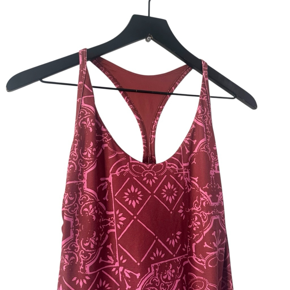 prAna Burgundy Pink Racerback Travel Dress w/ Pocket Size Small - Picture 3 of 9